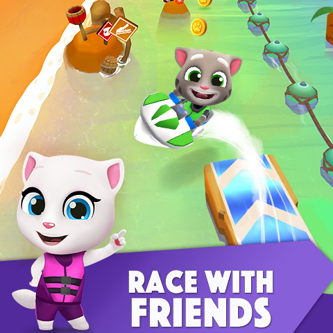 Last car standing in Talking Tom Gold Run